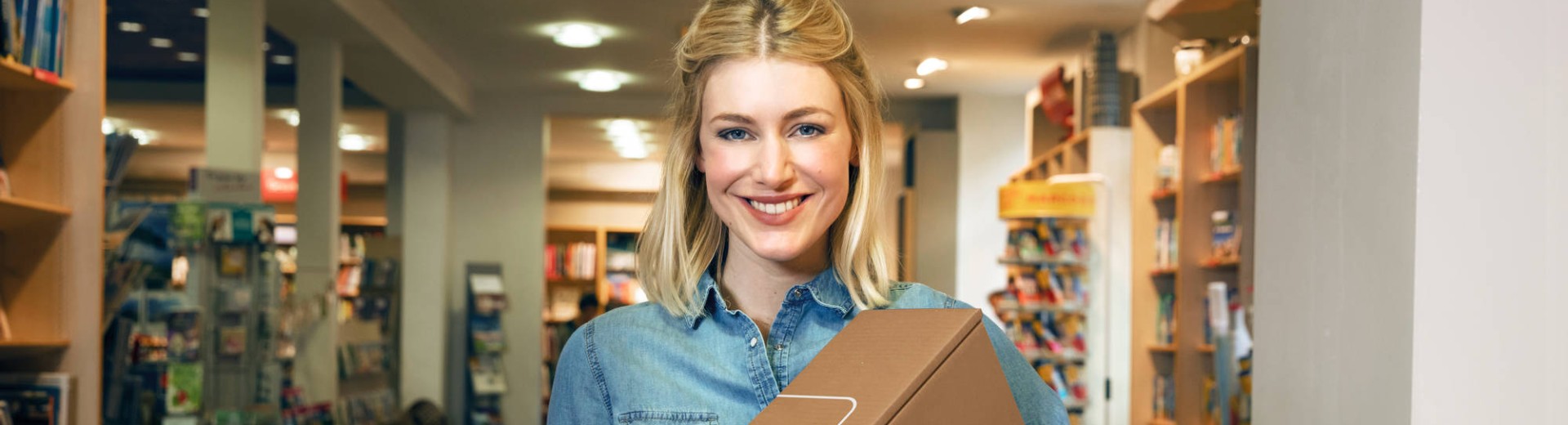 Woman with a parcel
